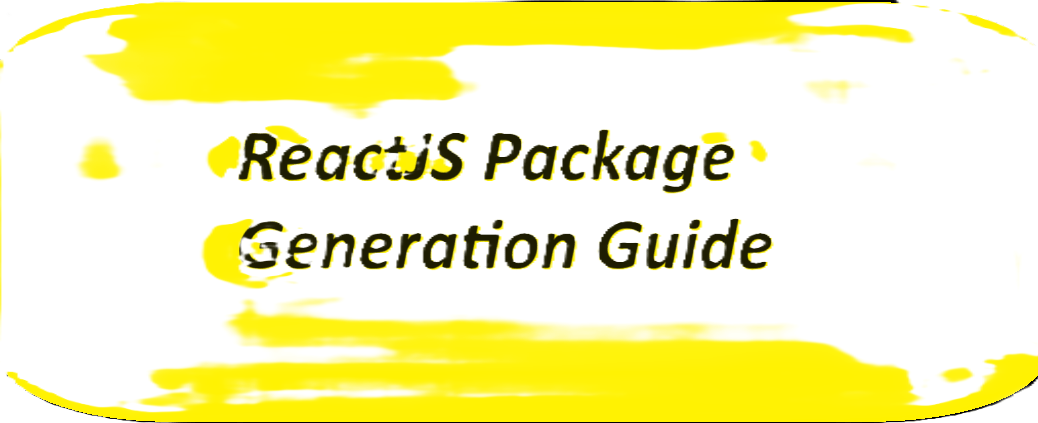 React Package Generation Guide